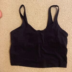 black lululemon align tank